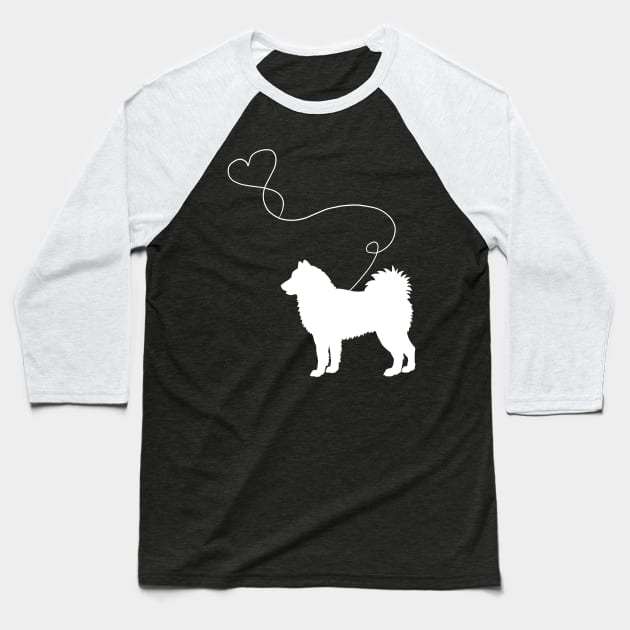 dog cute alaskan malamute heart Baseball T-Shirt by LiFilimon